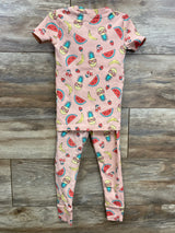 Kirkland 2pc Fruit Pajama Set Pink sz 4T