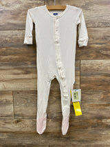 NEW KicKee Pants Footie w/Snaps in Natural sz 18-24m