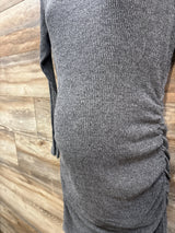 Smallshow Ribbed Bodycon Dress Grey sz Large