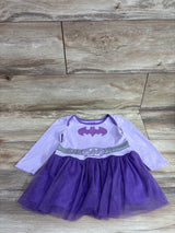DC Batman Long Sleeve Tulle Dress Purple sz 24m