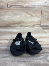 Teeny Toes Mary Jane Bow Flats Black sz 3c