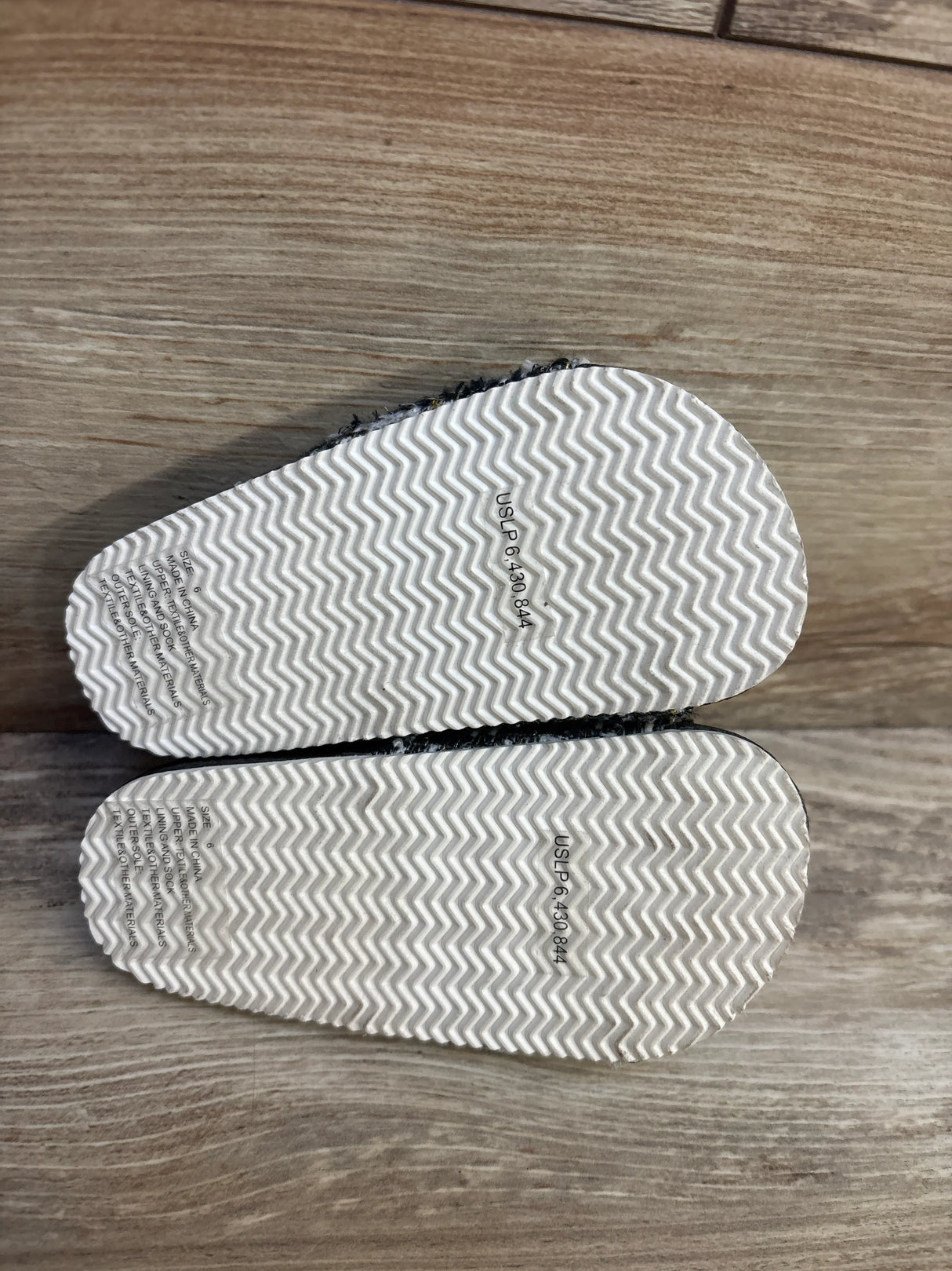 Janie & Jack Woven Pool Slides Black sz 6c