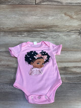 Shein Short Sleeve Girl Bodysuit Pink sz 1-3m