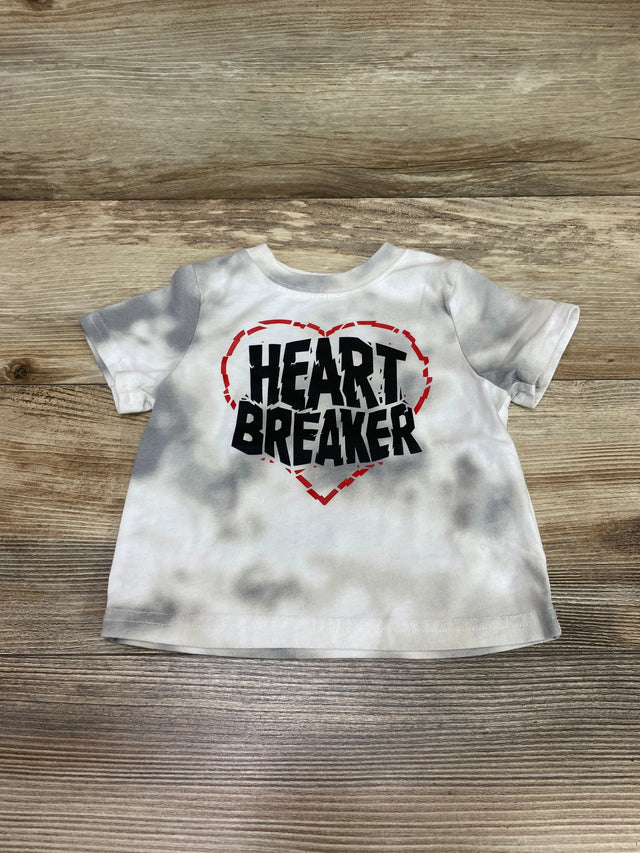 Celebrate Heart Breaker Shirt White/Grey sz 12m - Me n Mommy To Be