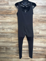 Isabel Maternity Sleeveless Unitard Jumpsuit Black sz Large