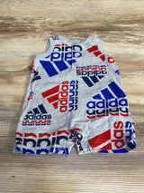 Adidas Logo Tank Romper Gray sz 6m