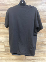 Maternity Horizontal Zipper Nursing Shirt Black sz XXL