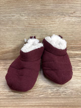 Faux Fur Lined Soft Sole Booties Maroon sz 2/3c
