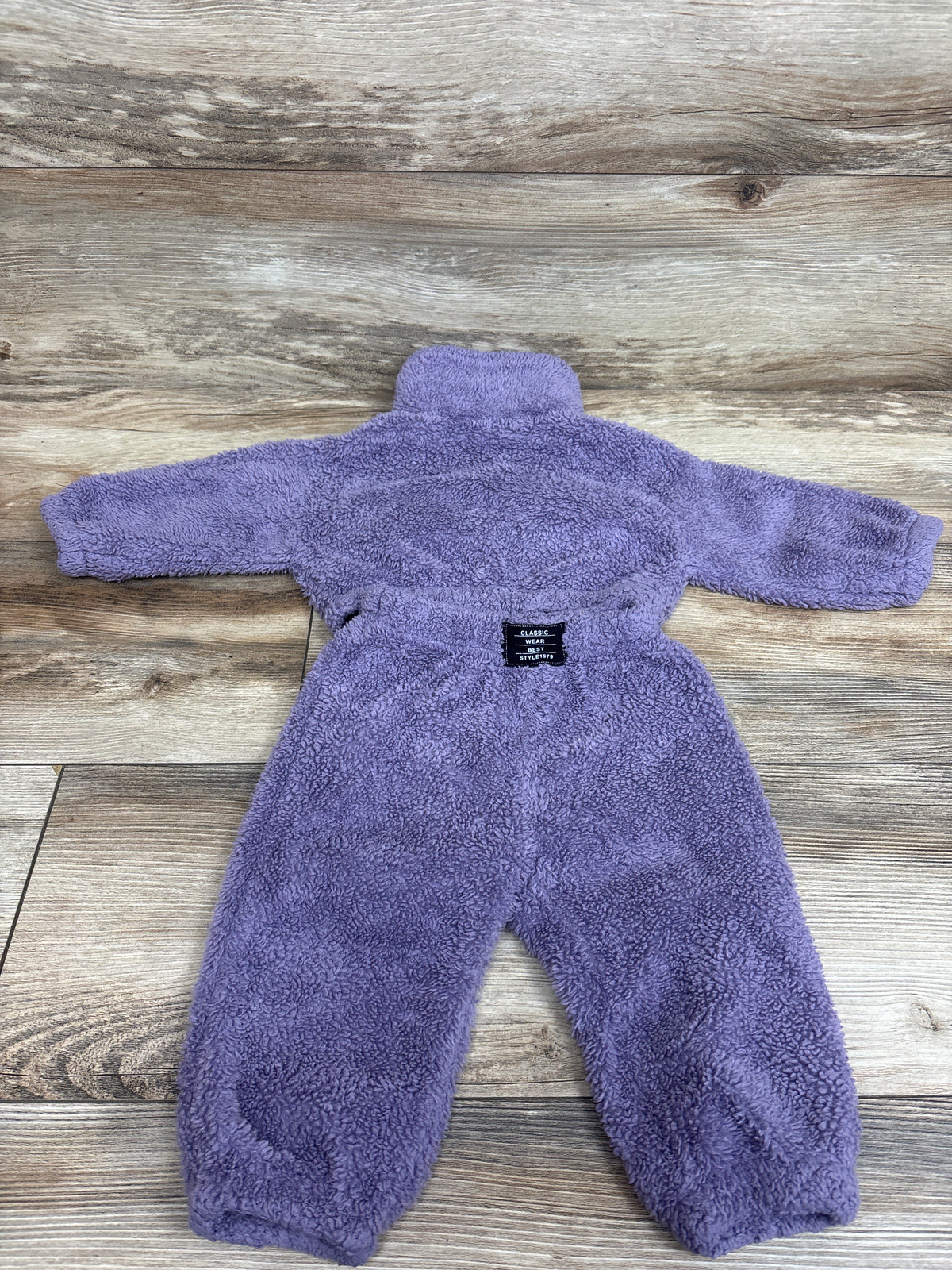Shein 2pc Sherpa Button-Up Jacket & Pants Set Purple sz 3-6m