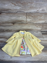 NEW Bonnie Baby 2pc Floral Dress & Coat Yellow/White sz 18m