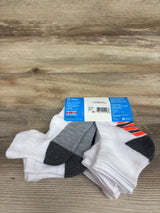 NEW Hanes Premium 8pk Boys' Ankle Socks White sz Small 4.5-8.5c