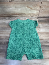 Wonder Nation Dinosaur Shortie Romper Green sz 12m