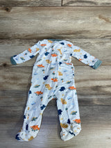 Milkberry Dino Footie White sz 0-3m