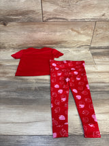 Picapino 2pc Strawberry Pajama Set Red sz 12m