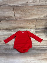 Hanna Andersson Long Sleeve Bodysuit Red sz 6-12m