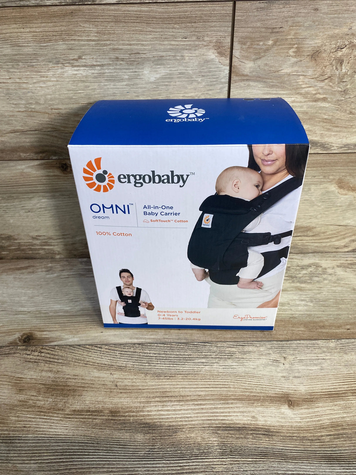 Ergobaby Omni Breeze All Carry Positions Baby Carrier Onyx Black 7-45lbs