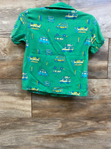 Cat & Jack Button Up Shirt Green sz 2T