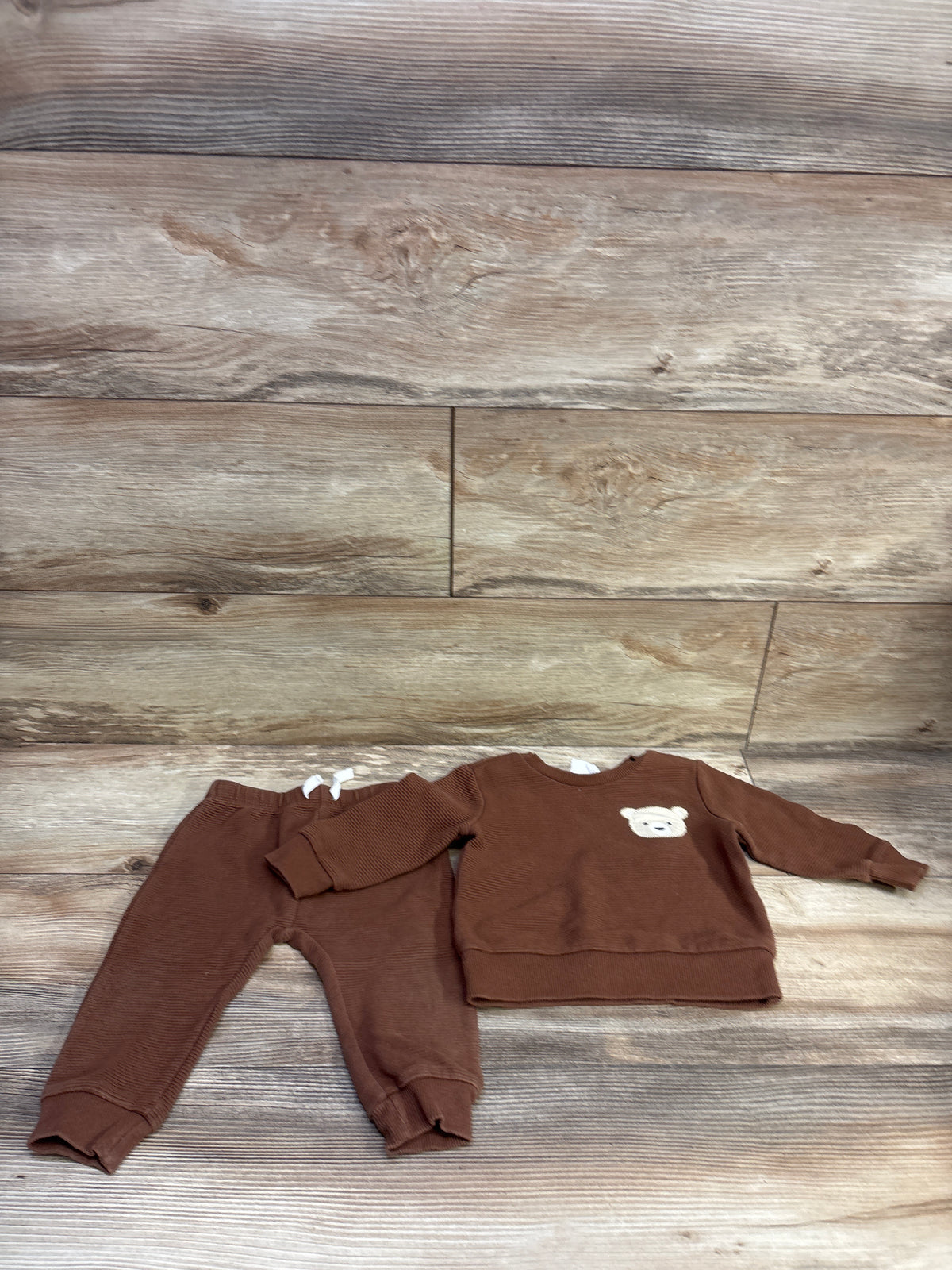 Mini Threads 2pc Pullover Sweatshirt & Joggers Set Brown sz 12m