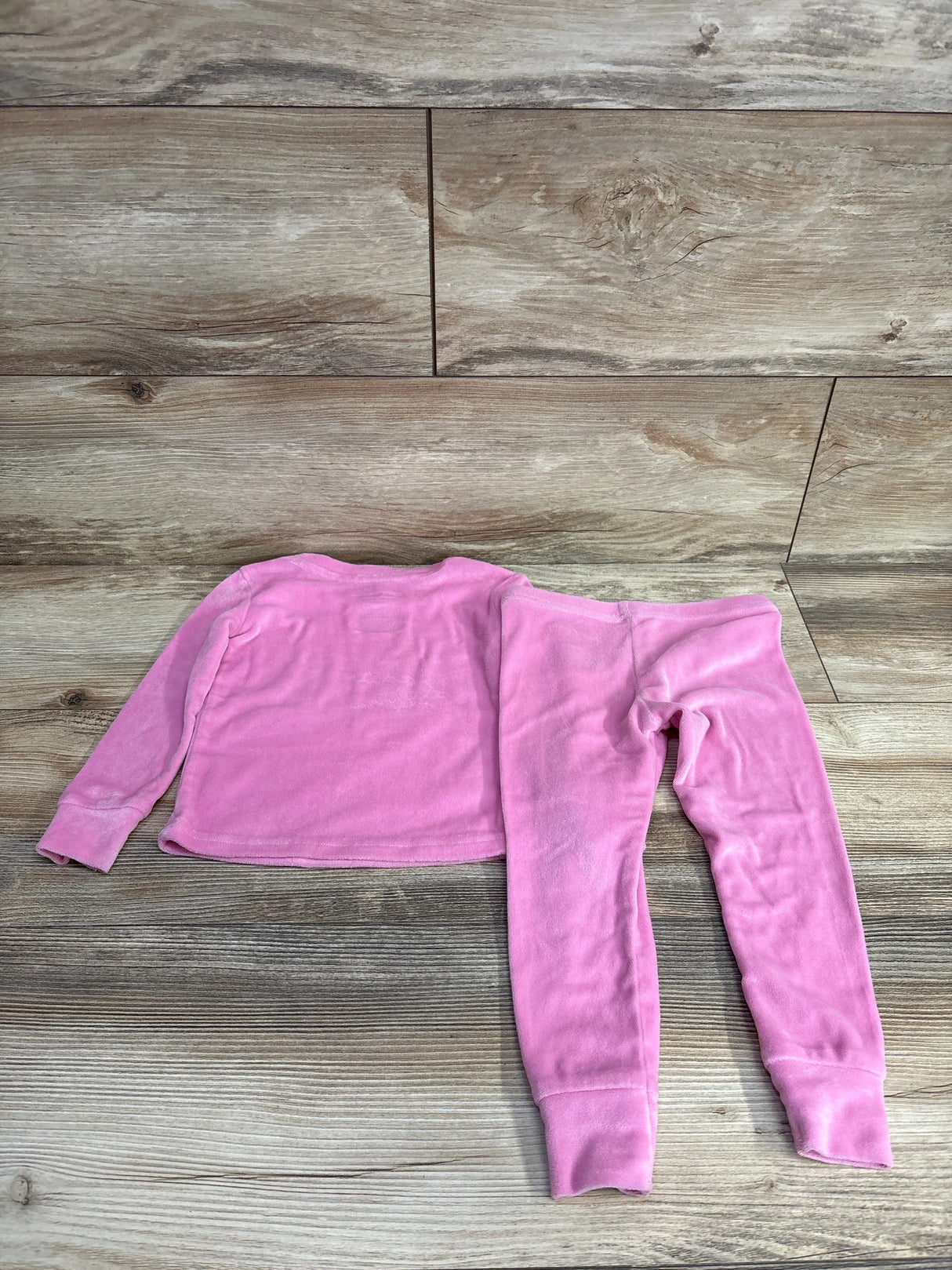 Juicy Couture 2pc Velour Textured Sweatshirt & Bottoms Set Pink sz 2T
