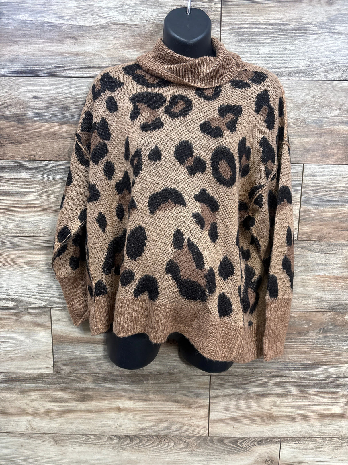 Motherhood Maternity Leopard Print Sweater Brown sz Medium - Me n Mommy To Be