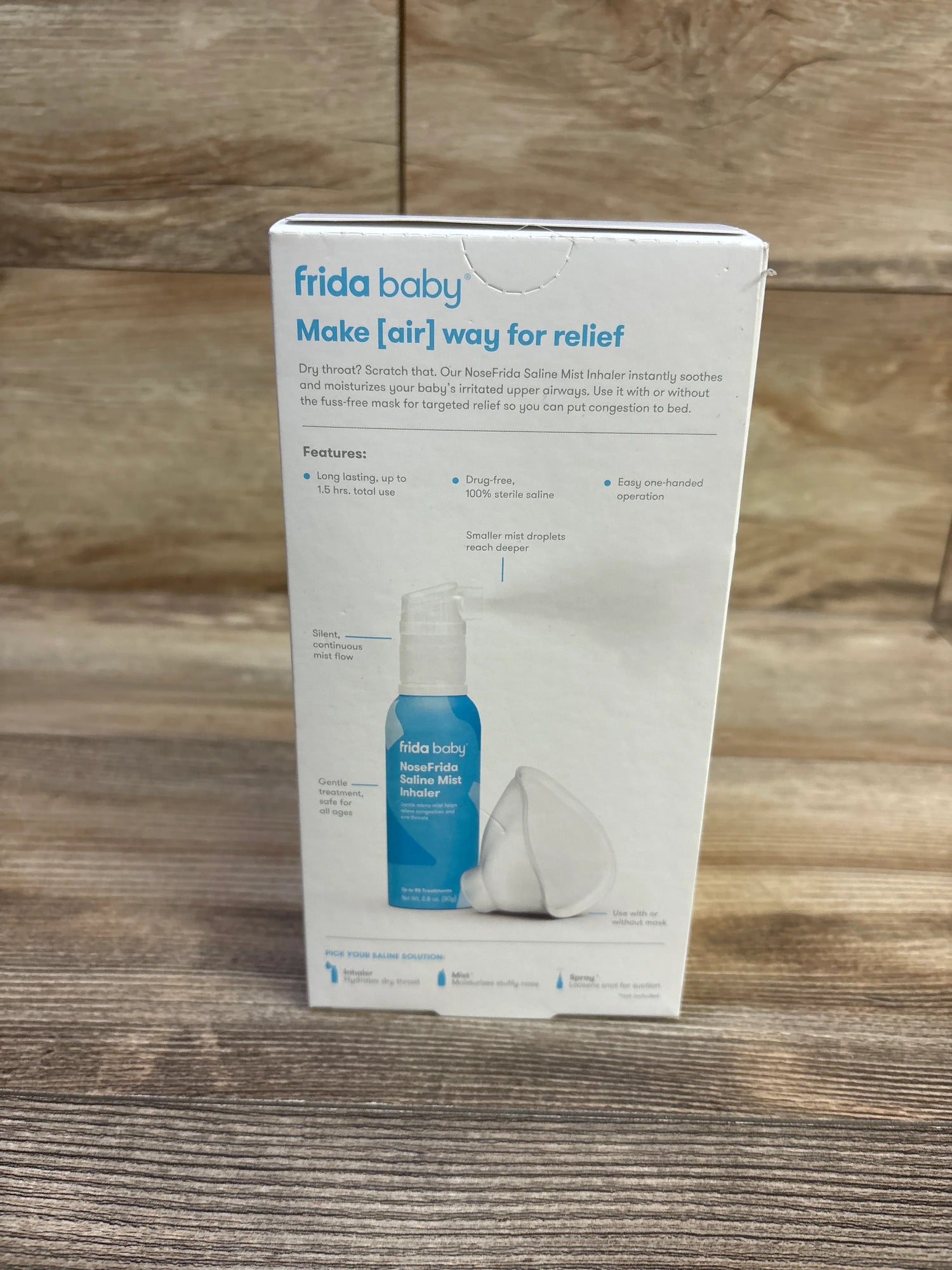 NEW Frida Baby NoseFrida Saline Mist Nasal Inhaler