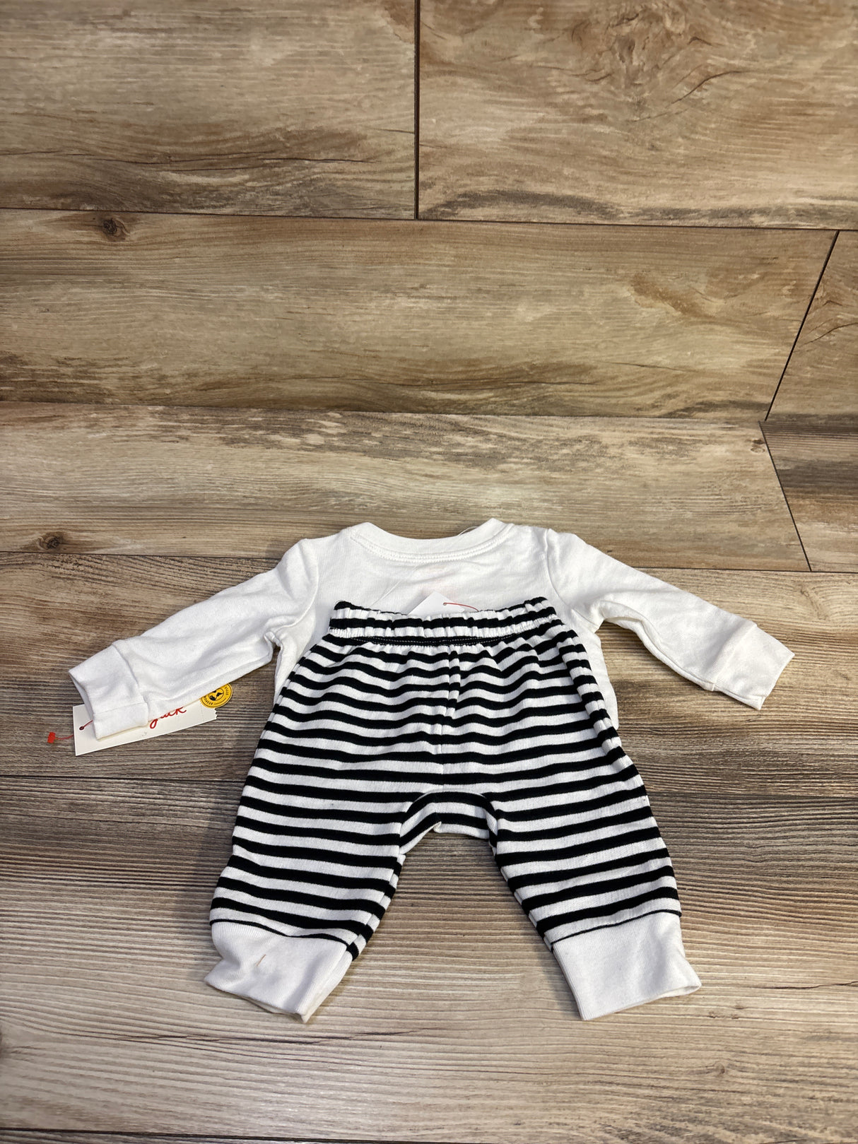 NEW Cat & Jack 2pc Halloween Dog & Cat Trick-Or-Treating Sweatshirt & Jogger Set White sz Newborn
