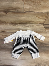 NEW Cat & Jack 2pc Halloween Dog & Cat Trick-Or-Treating Sweatshirt & Jogger Set White sz Newborn