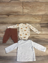 Just One You 3pc My First Turkey Day Set Grey sz 3m