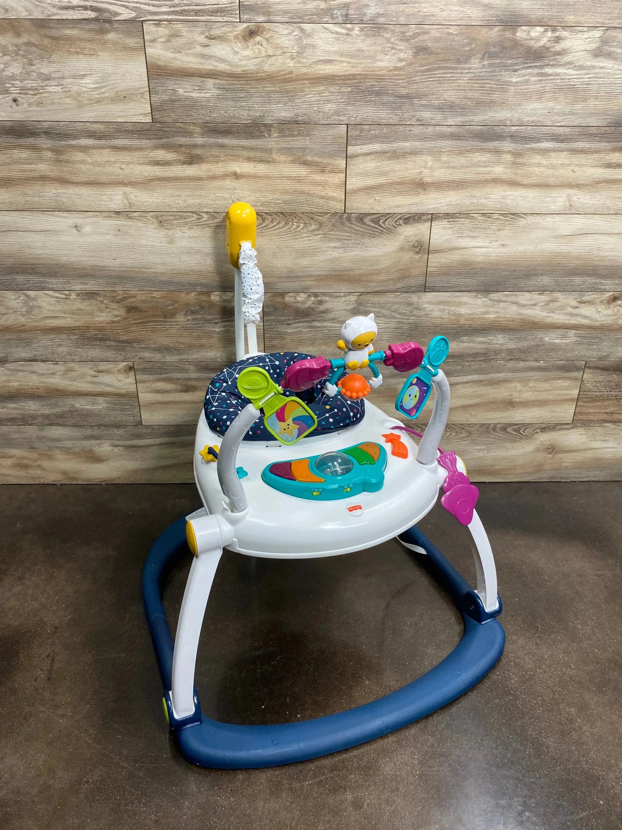 Fisher Price Astro Kitty SpaceSaver Jumperoo Navy