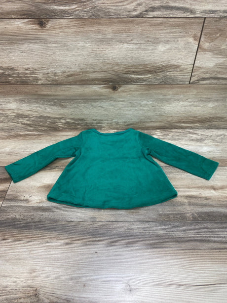 NEW First Impressions Tree Velour Top Green sz 12m - Me n Mommy To Be
