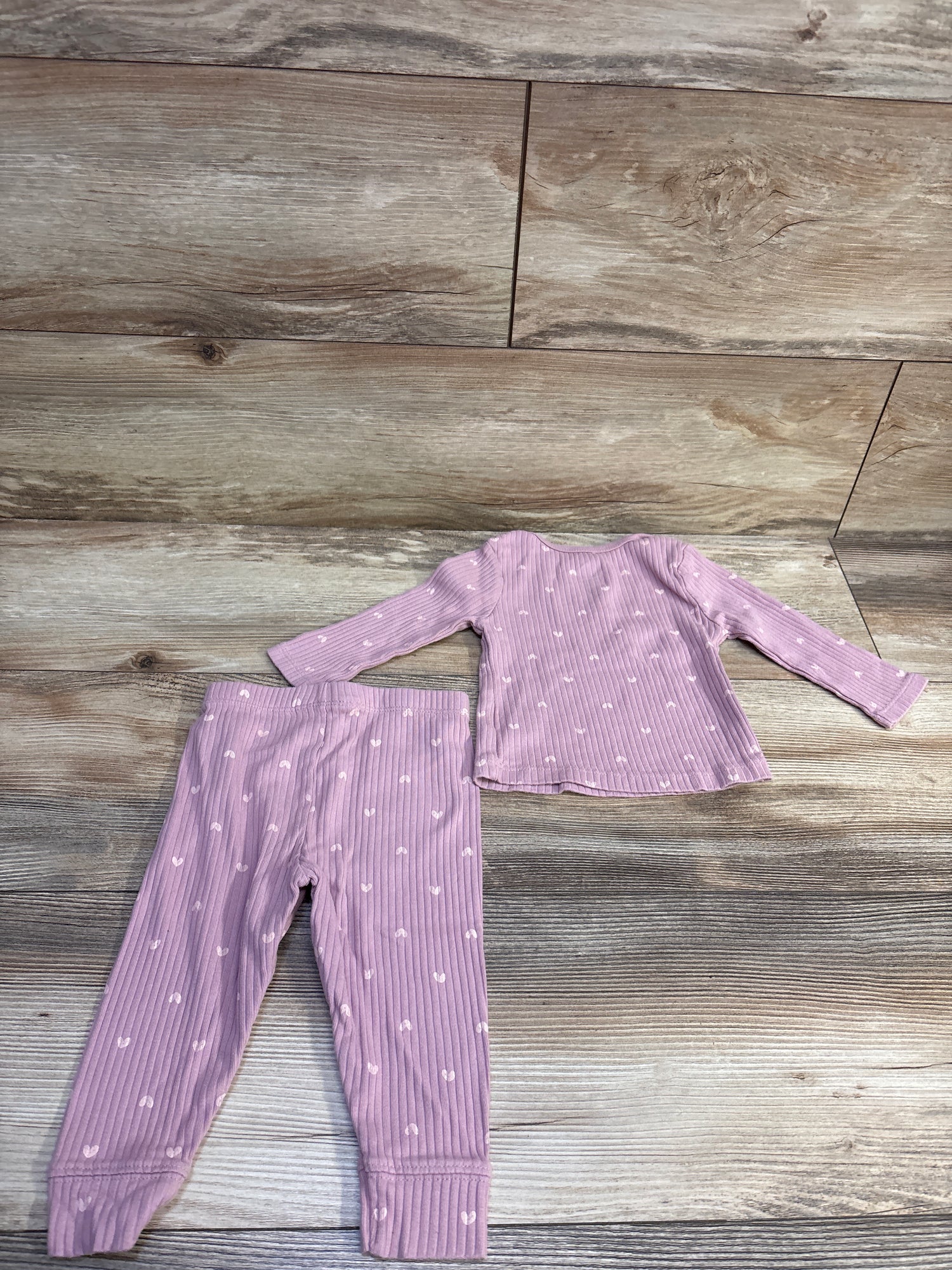 Cloud Island 2pc Ribbed Shirt & Pants Set Pink sz 6-9m