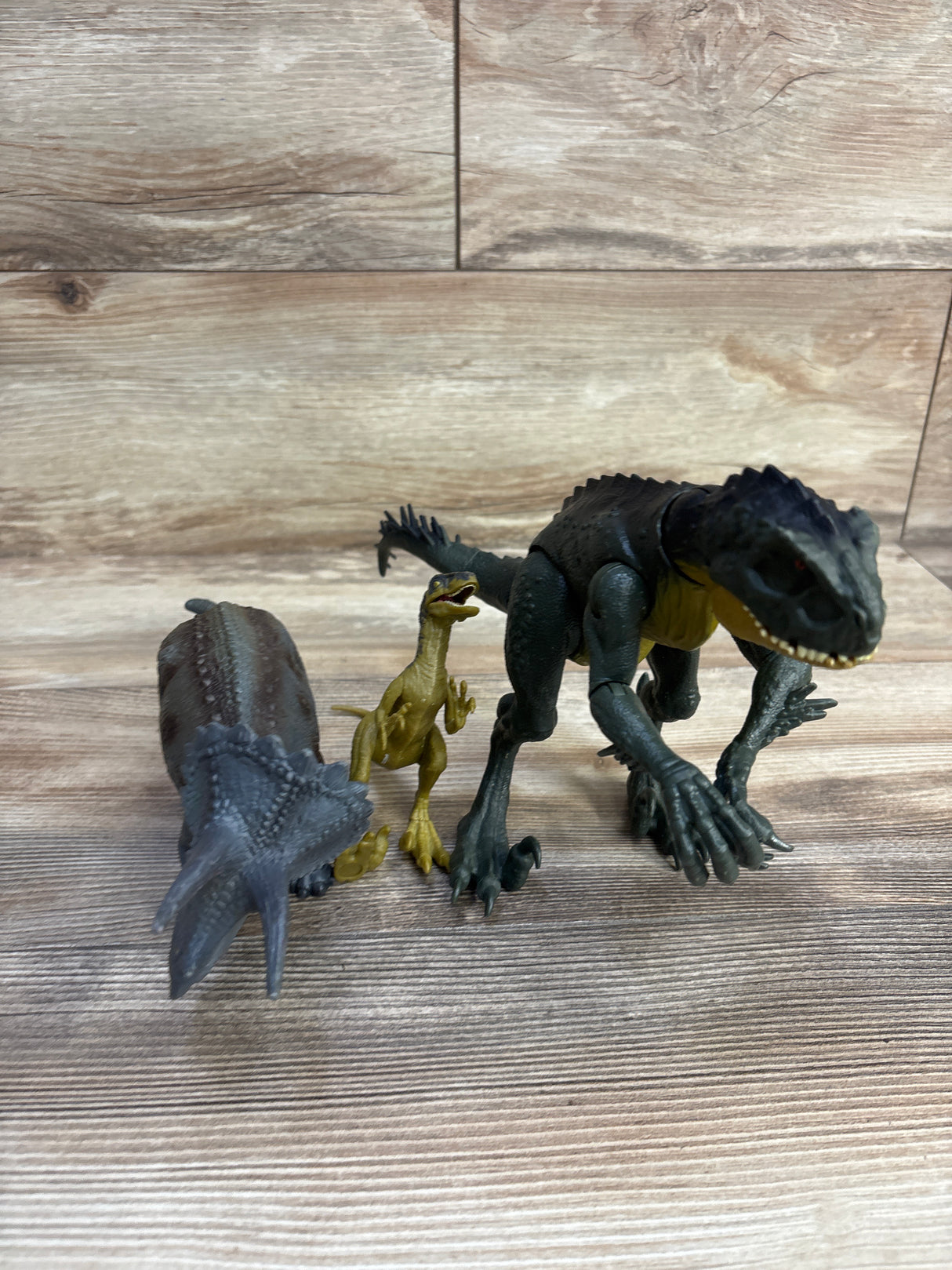 Jurassic World Dinosaur Action Figures, 3pk