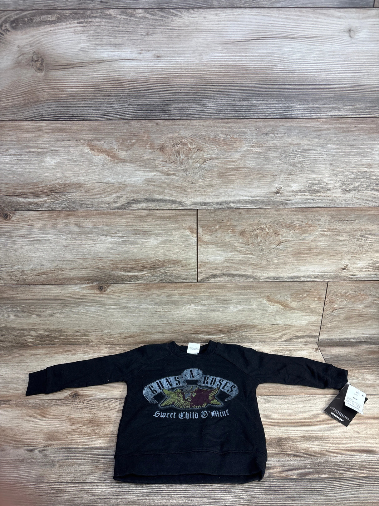 NEW Guns 'N' Roses Pull Over Shirt Black sz 12m