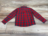 NEW Wonder Nation Plaid Button Up Shirt Red sz 4T