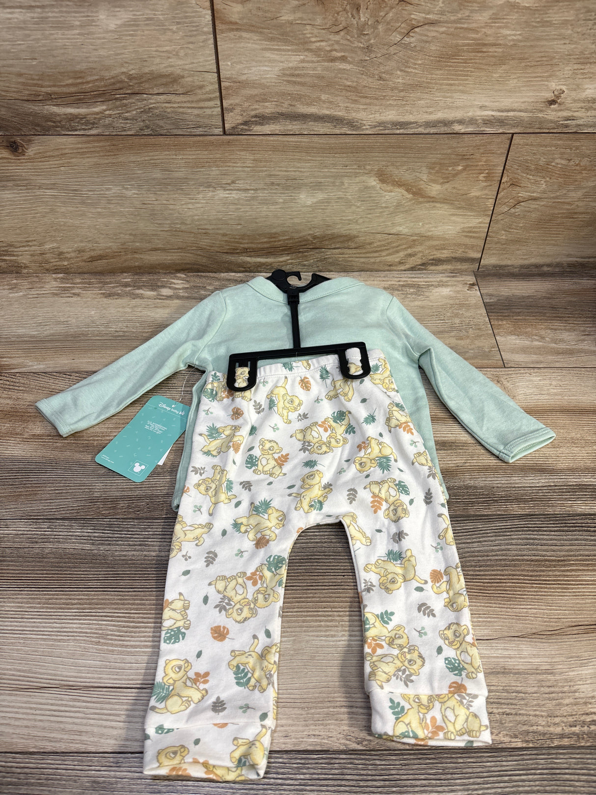 NEW Disney Baby 3pc The Lion King Kimono Set Green sz 6/9m