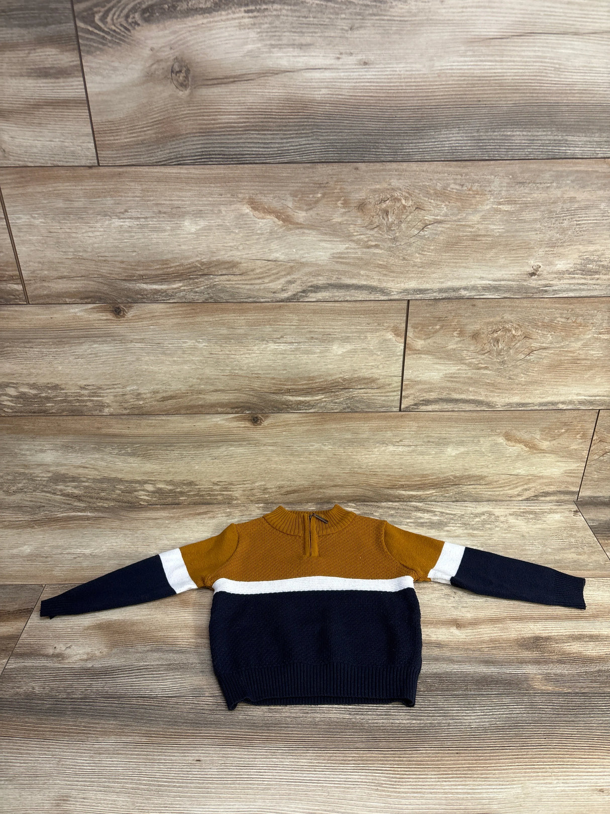 Steve's Jeans 1/4 Zip Pull Over Sweater Bronze sz 3T