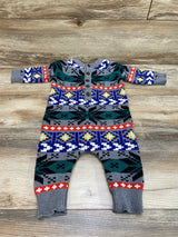 Hanna Andersson Fair Isle Holiday Coverall Grey sz 6-12m - Me n Mommy To Be