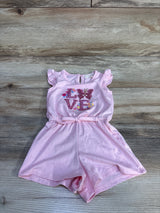 Btween Sequin Love Shortie Romper Pink sz 12m