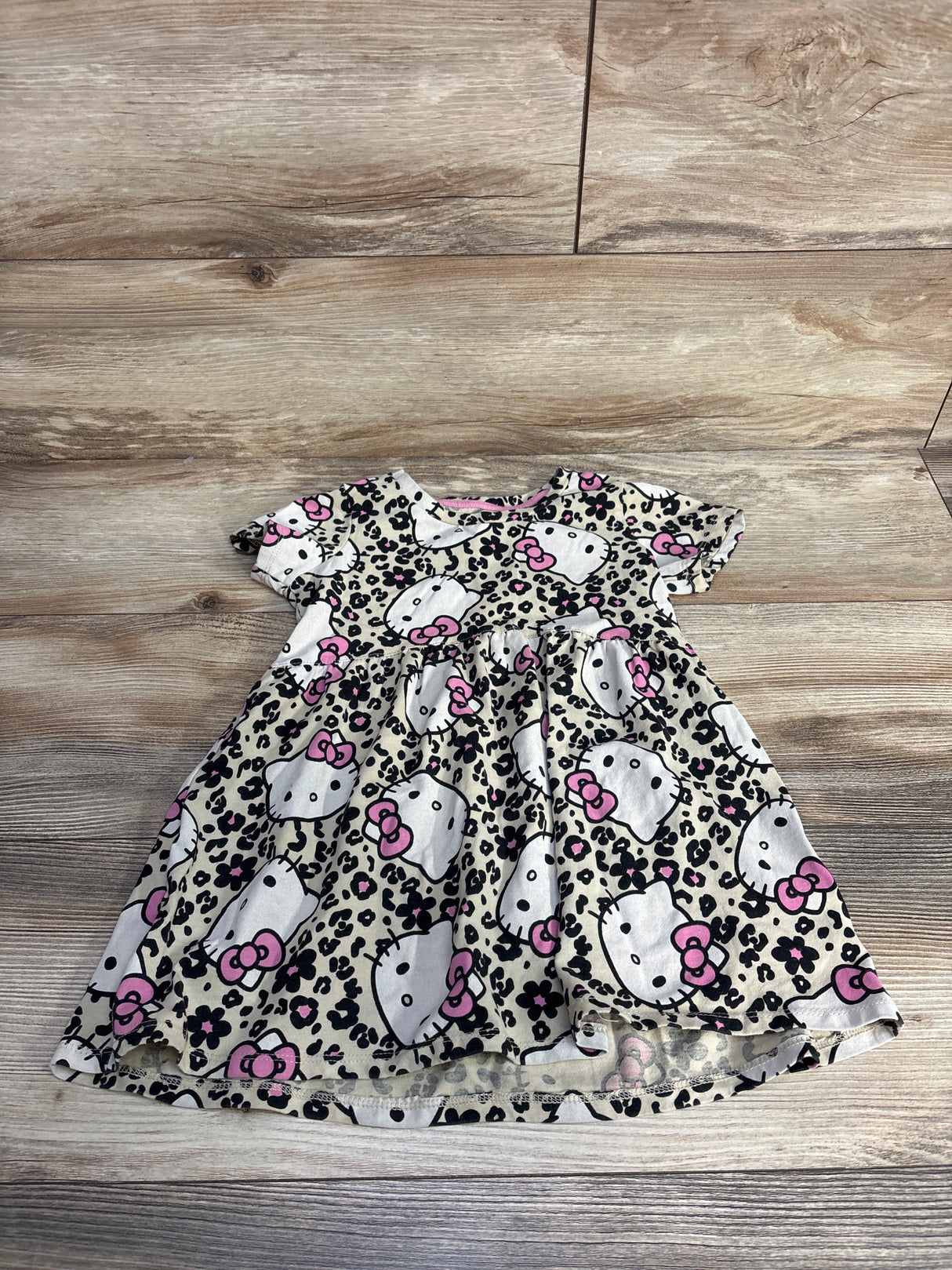 Hello Kitty Floral Print Dress Beige sz 4T