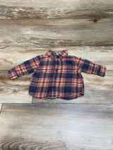 Old Navy Plaid Flannel Shirt Grey sz 3-6m