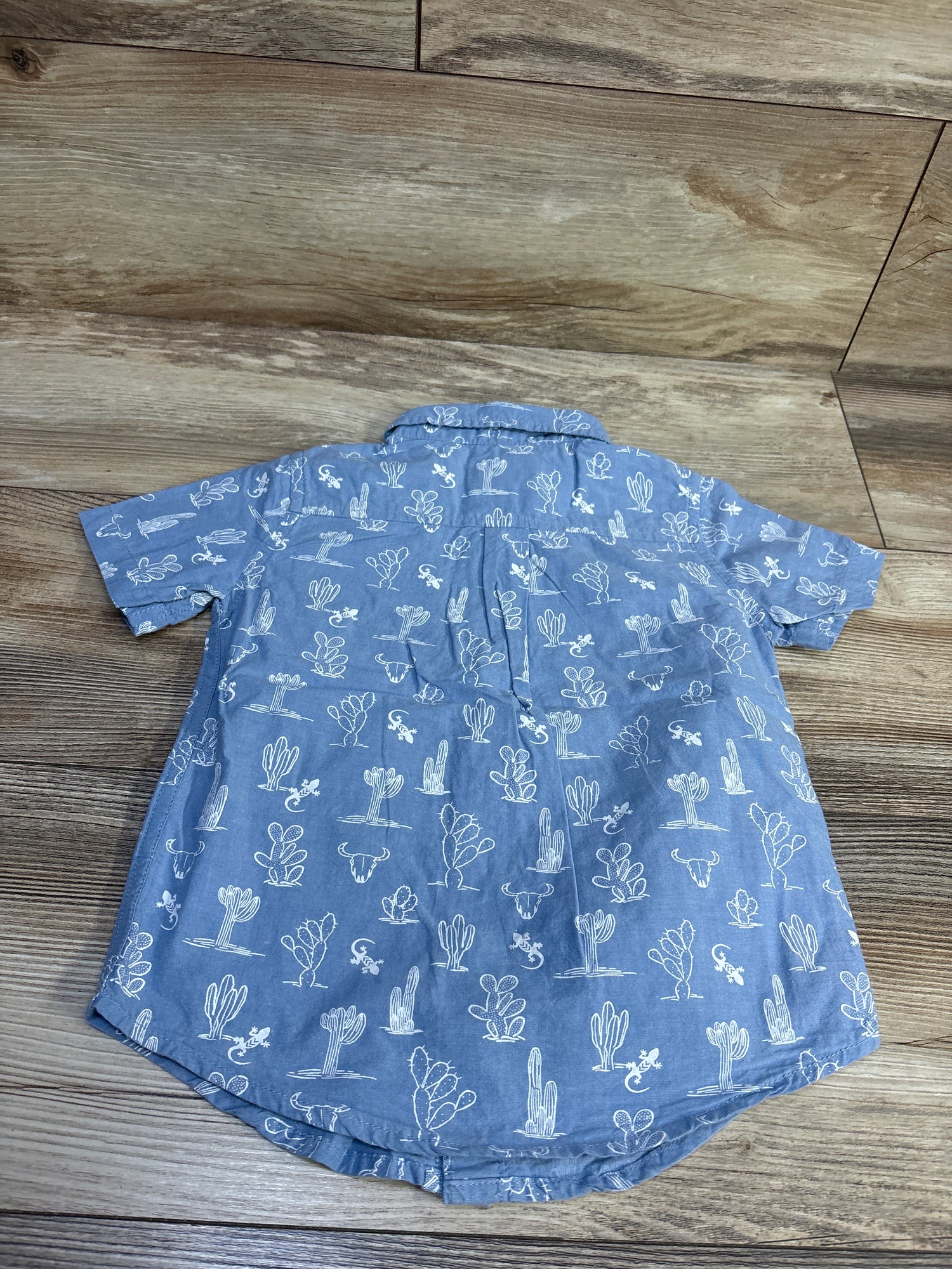 Children's Place Button Up Shirt Blue sz 3T