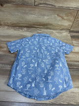 Children's Place Button Up Shirt Blue sz 3T