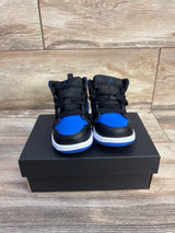Air Jordan 1 Mid TD 'Black Royal Blue' Sneakers sz 6c
