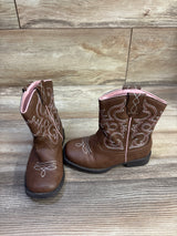 Wonder Nation Western Cowgirl Boots Brown sz 9c