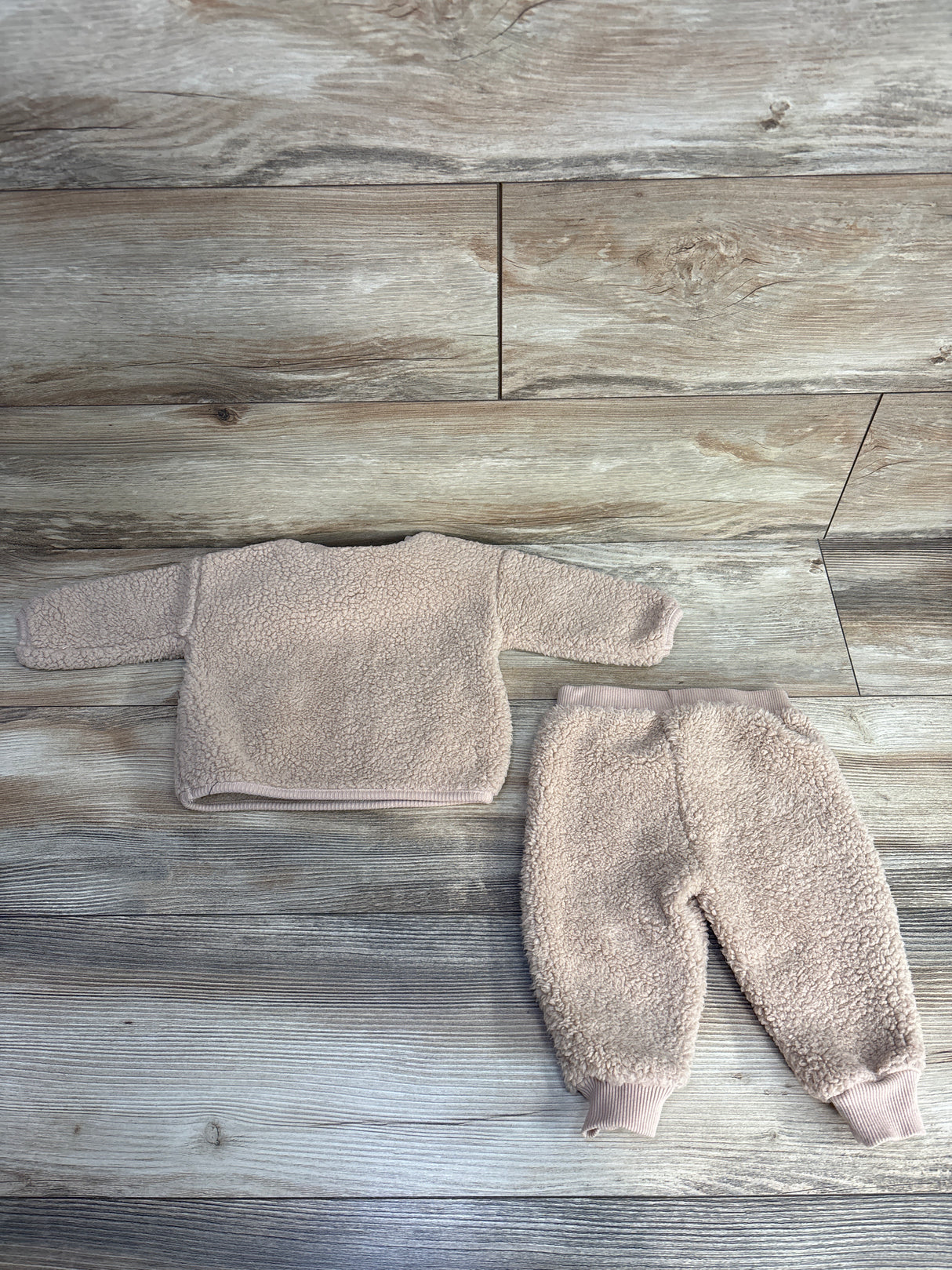 Disney Baby 2pc Sherpa Winnie The Pooh Sweatshirt Set Brown sz 3/6m