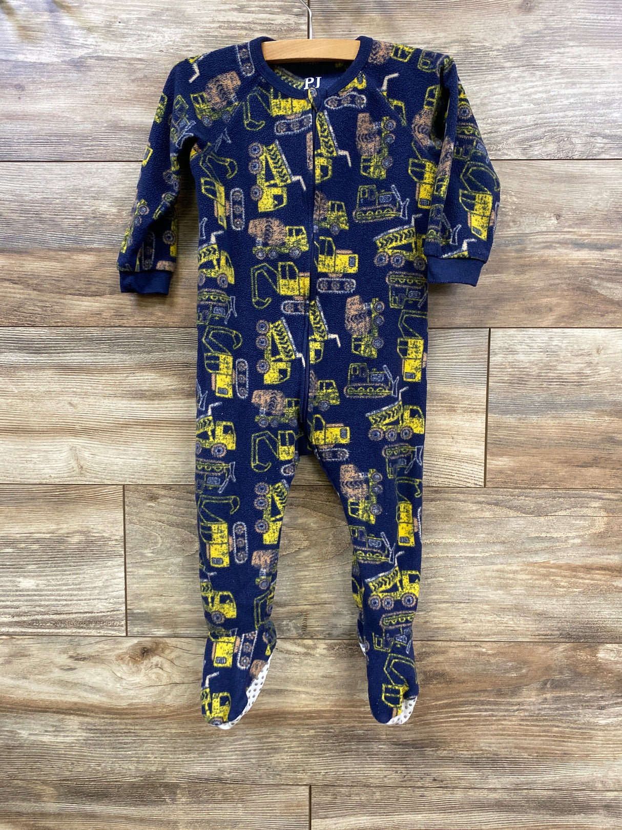 Children's Place Construction Blanket Sleeper Navy sz 18-24m
