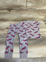Old Navy 2pc Firetruck Pajama Set Grey sz 3T