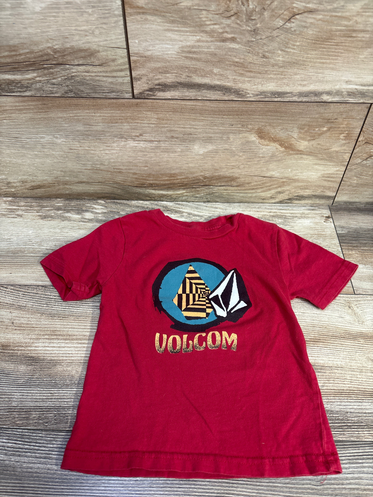Volcom Short Sleeve Shirt Red sz 2T