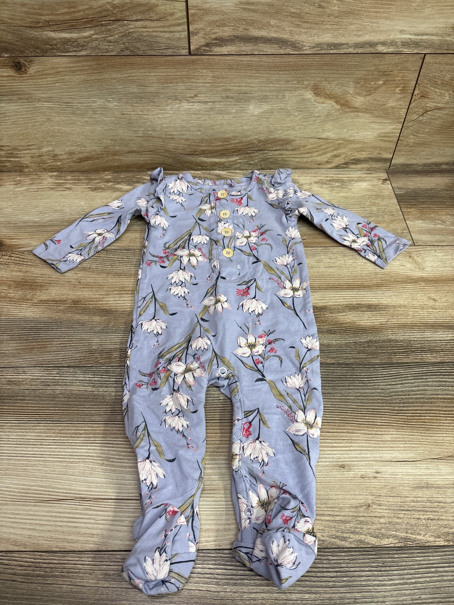 Jessica Simpson Henley Footed Coverall Lilac sz 6-9m