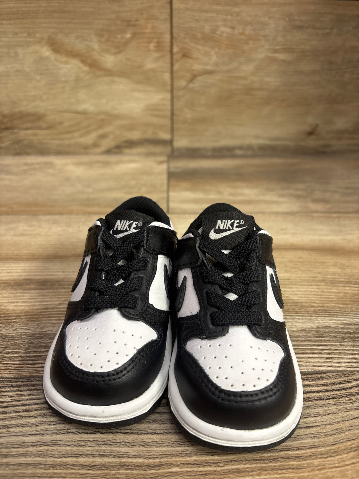 Nike Dunk Low TD 'Black White' Sneakers sz 4c
